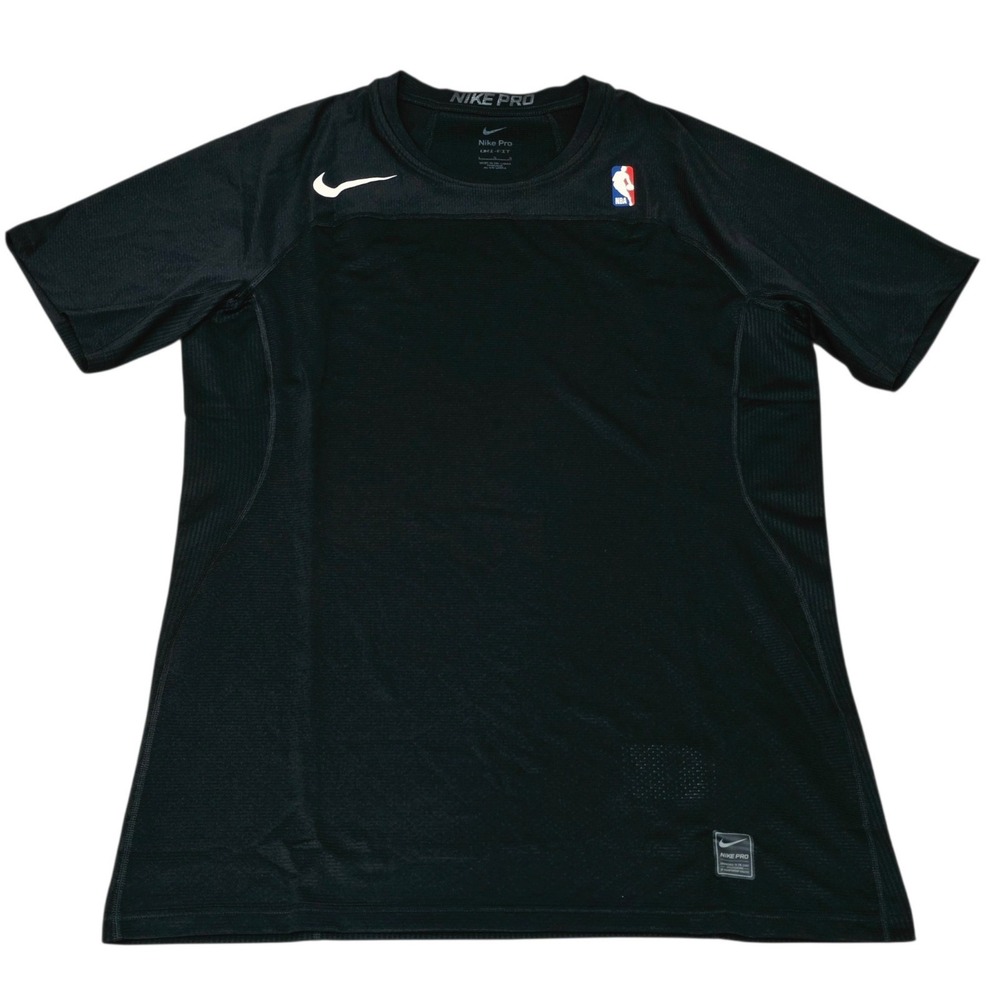 Nike Pro NBA On Court Compression Shirt Mens L Black Dri-FIT 880810-100